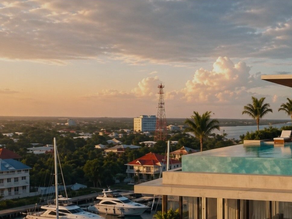 Georgetown, Guyana waterfront and skyline